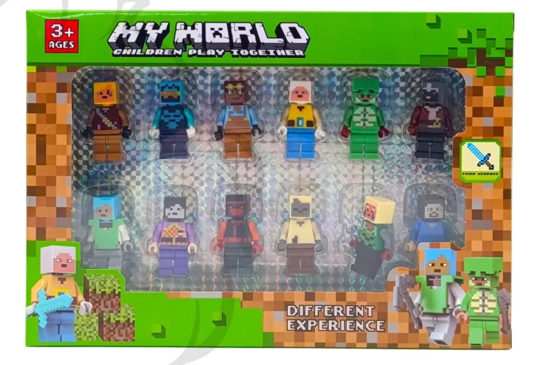 لگو مینی فیگور ۱۲عددی ماینکرفت کد ۳۳۱۰۰